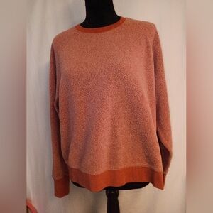 Avia Women's Crewneck Fuzzy Pullover - Rose